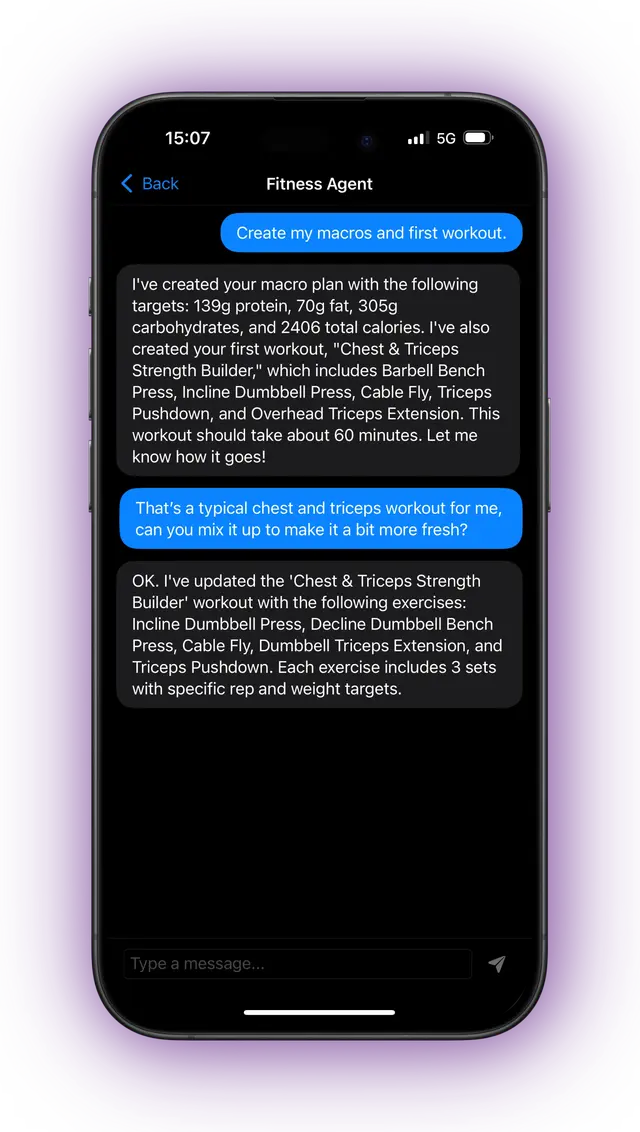 AI-Generated Workouts
